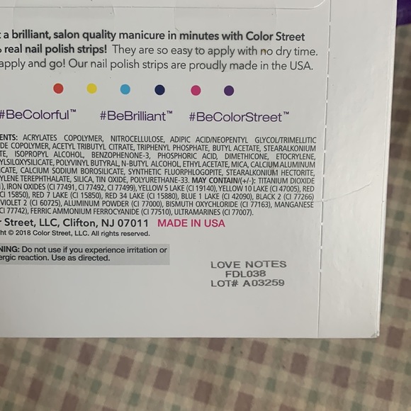 Color Street Love Notes - Picture 3 of 3